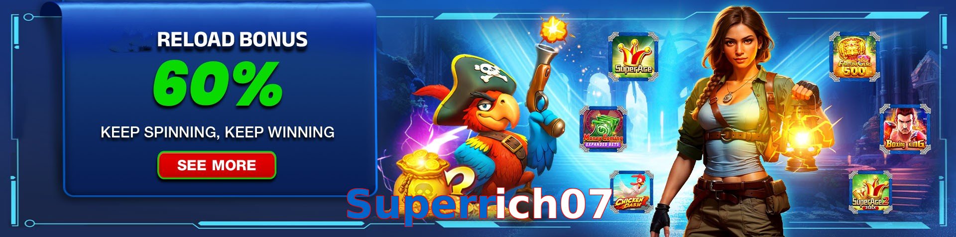☘️ High-RTP slots + Free Spins! Superrich07